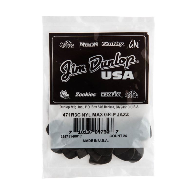 Dunlop Carbon Fiber Max Grip Jazz III Picks, Refil
